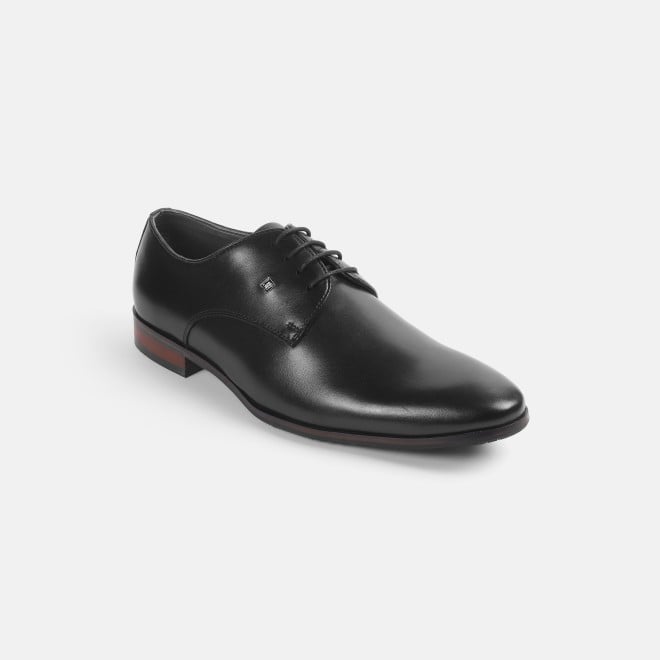 J.Fontini Men Black Formal Lace Up