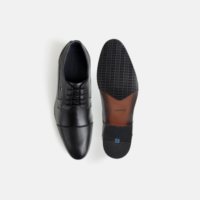 J.Fontini Men Black Formal Oxford (SKU: 14-1208-11-40)