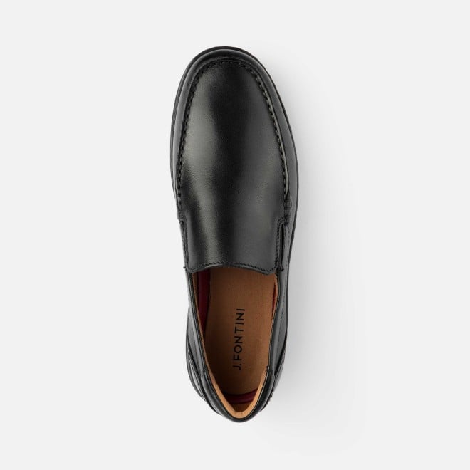 J.Fontini Men Black Casual Loafers (SKU: 14-1216-11-40)