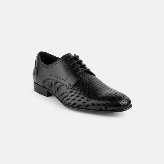 J.Fontini Men Black Party Lace Up