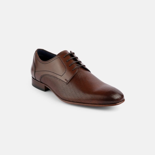 J.Fontini Men Tan Party Lace Up