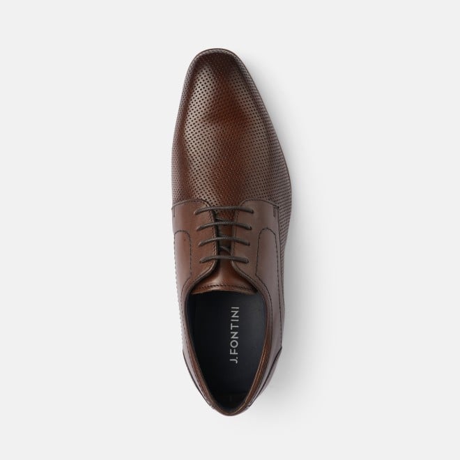 J.Fontini Men Tan Party Lace Up (SKU: 14-1218-23-40)