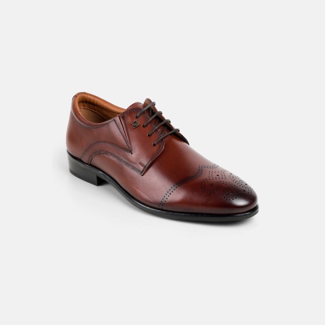 J.Fontini Men Tan Formal Oxford