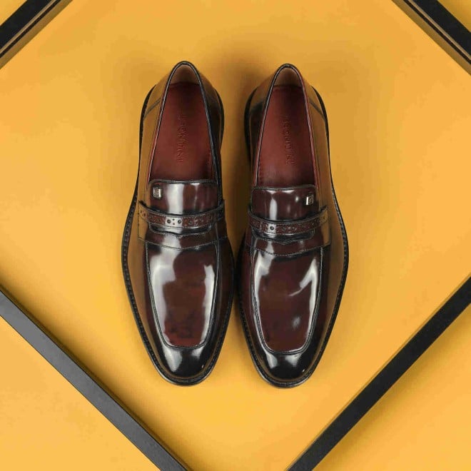 J.Fontini Men Wine Formal Slip-Ons (SKU: 14-1240-58-40)