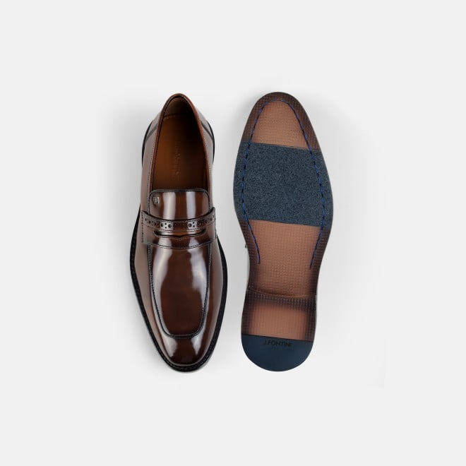 J.Fontini Men Tan Party Moccasin (SKU: 14-1240-23-40)