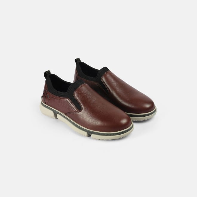 J.Fontini Men Wine Casual Moccasin (SKU: 14-1257-58-40)