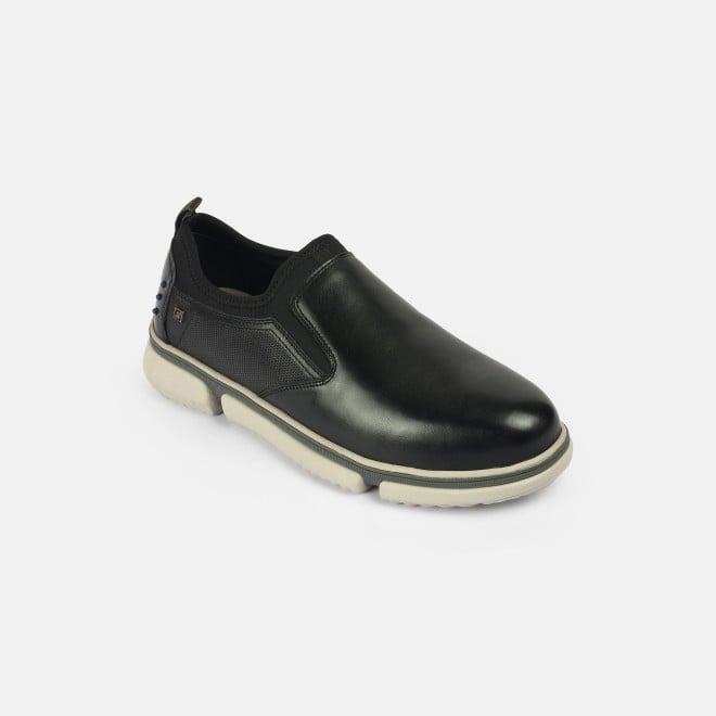 J.Fontini Men Black Casual Moccasin (SKU: 14-1257-11-40)