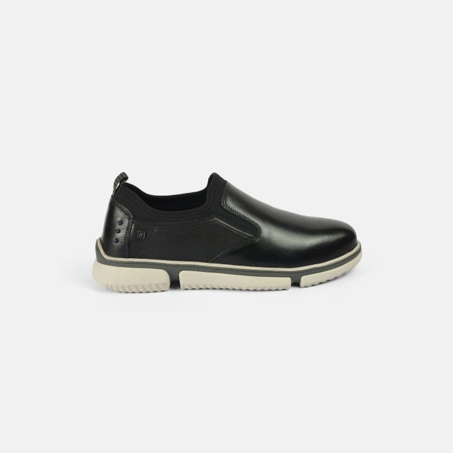 J.Fontini Men Black Casual Moccasin (SKU: 14-1257-11-40)