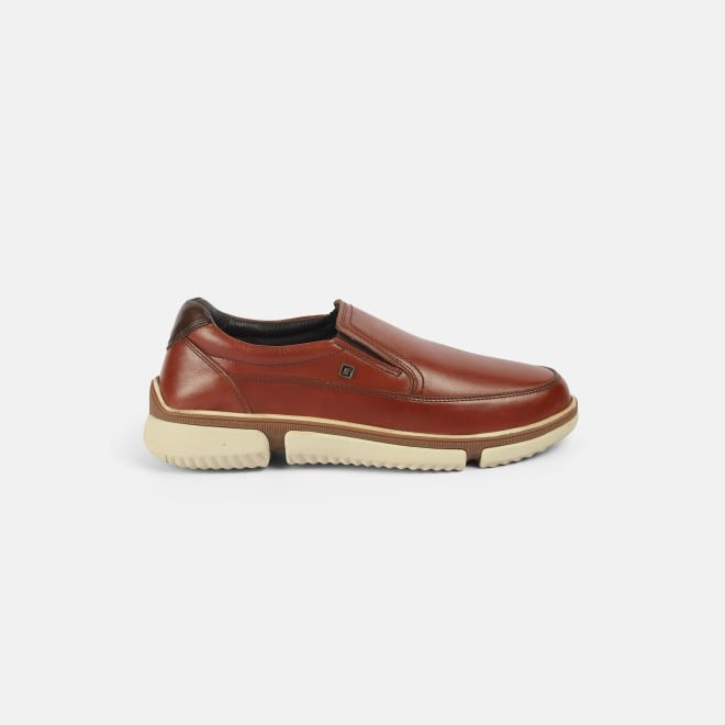 J.Fontini Men Tan Casual Moccasin (SKU: 14-1259-23-40)