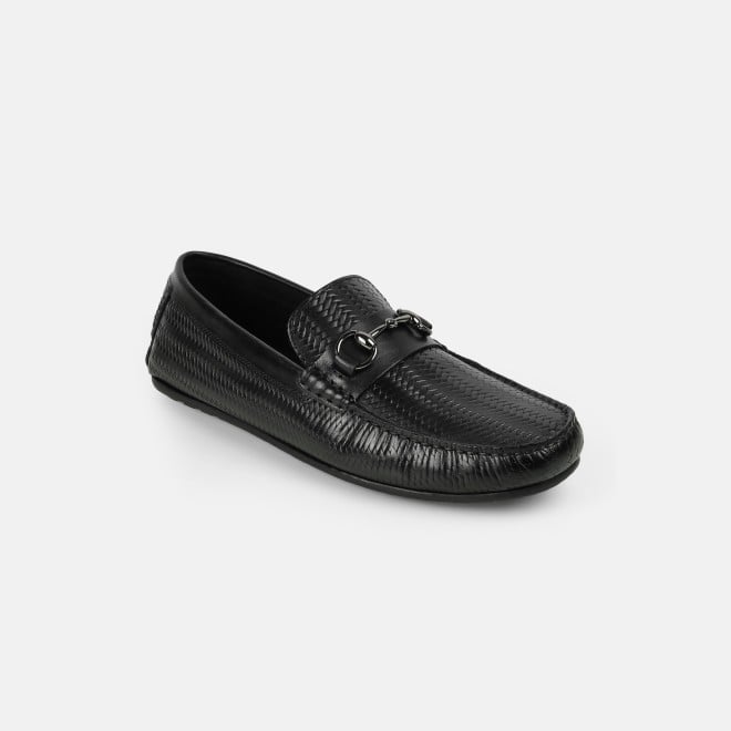 J.Fontini Men Black Casual Loafers