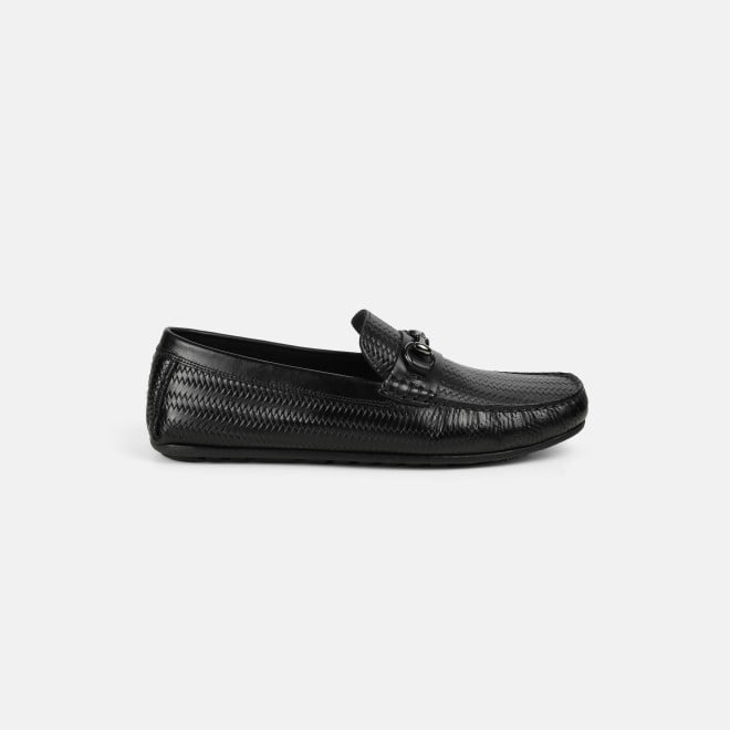 J.Fontini Men Black Casual Loafers (SKU: 14-1260-11-39)