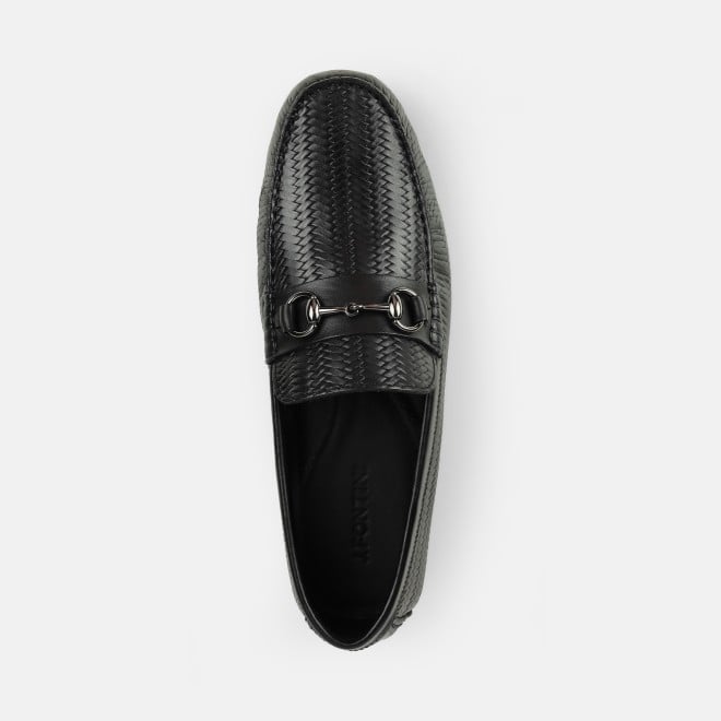 J.Fontini Men Black Casual Loafers (SKU: 14-1260-11-39)
