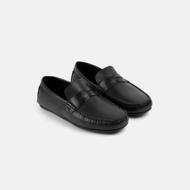 J.Fontini Men Black Casual Loafers (SKU: 14-1262-11-40)