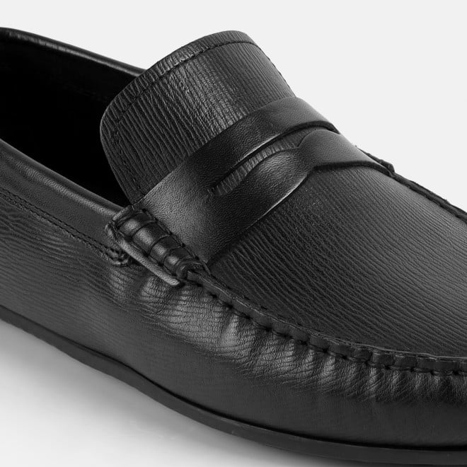 J.Fontini Men Black Casual Loafers (SKU: 14-1262-11-40)