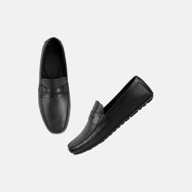 J.Fontini Men Black Casual Loafers (SKU: 14-1262-11-40)