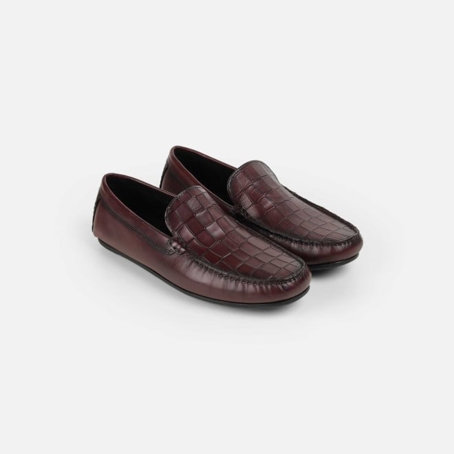 J.Fontini Men Wine Casual Loafers (SKU: 14-1273-58-40)