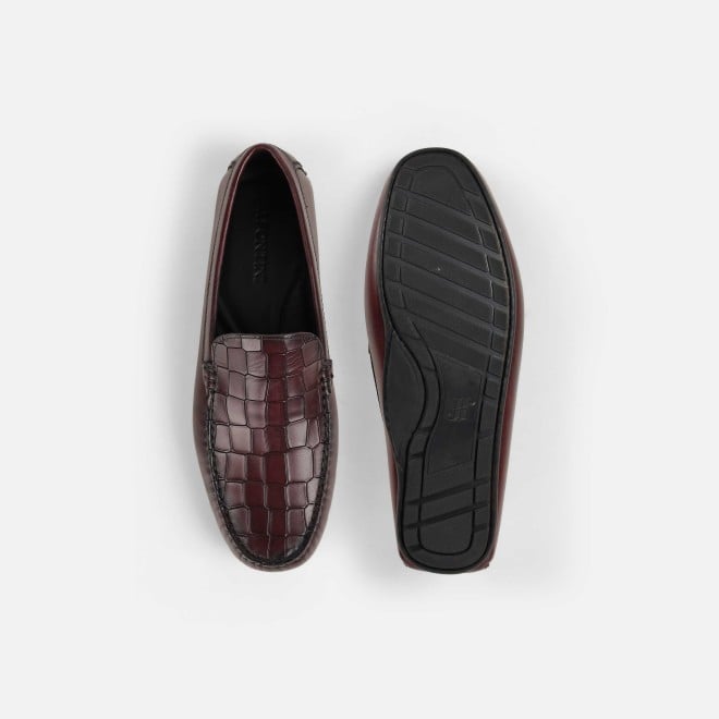 J.Fontini Men Wine Casual Loafers (SKU: 14-1273-58-40)
