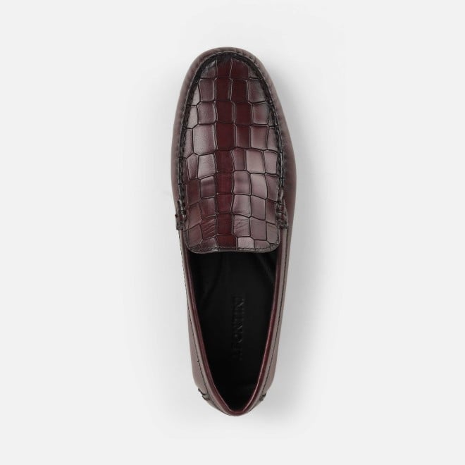 J.Fontini Men Wine Casual Loafers (SKU: 14-1273-58-40)