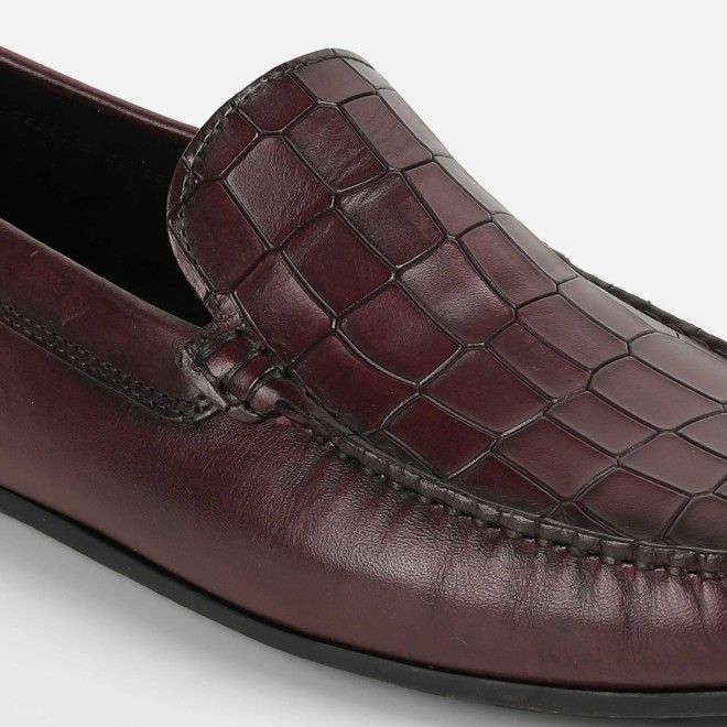 J.Fontini Men Wine Casual Loafers (SKU: 14-1273-58-40)