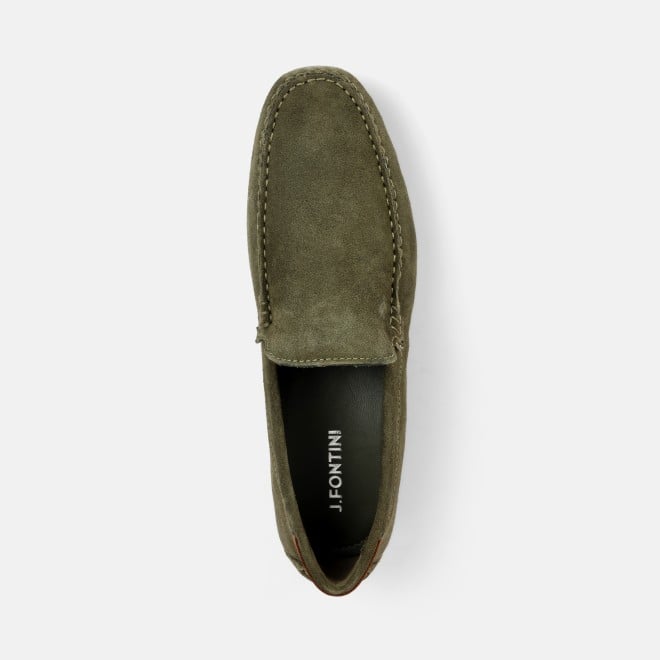 J.Fontini Men Olive Casual Loafers (SKU: 14-1294-49-41)