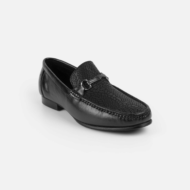 J.Fontini Men Black Formal Moccasin (SKU: 14-1324-11-40)