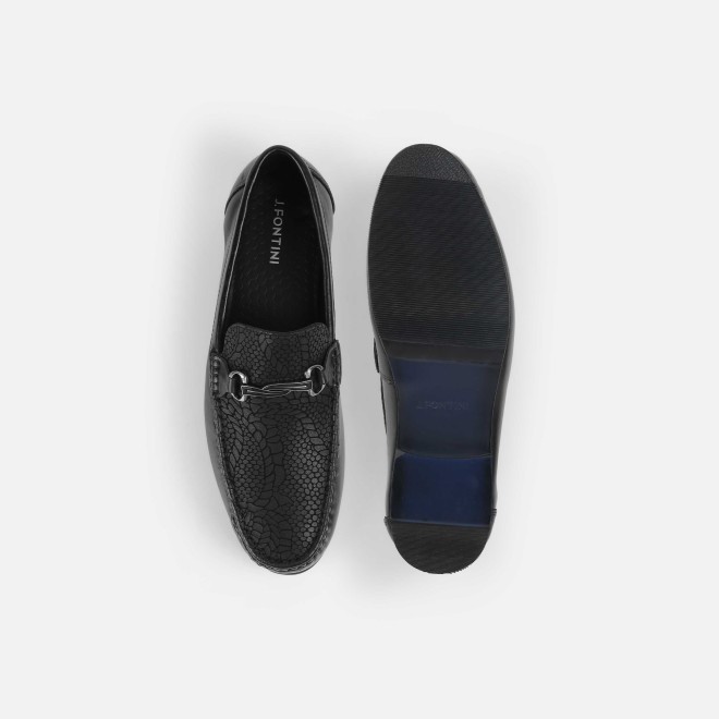 J.Fontini Men Black Formal Moccasin (SKU: 14-1324-11-40)