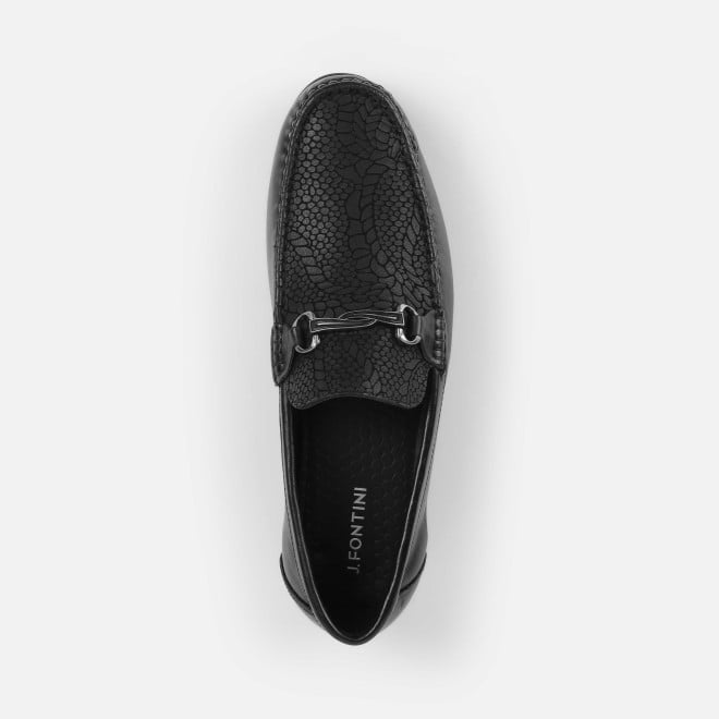 J.Fontini Men Black Formal Moccasin (SKU: 14-1324-11-40)