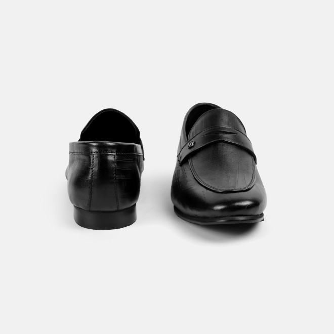 J.Fontini Men Black Formal Moccasin (SKU: 14-1344-11-40)