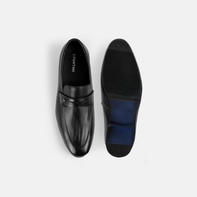 J.Fontini Men Black Formal Moccasin (SKU: 14-1344-11-40)