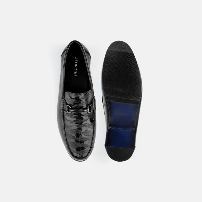 J.Fontini Men Black Formal Moccasin (SKU: 14-1347-11-40)