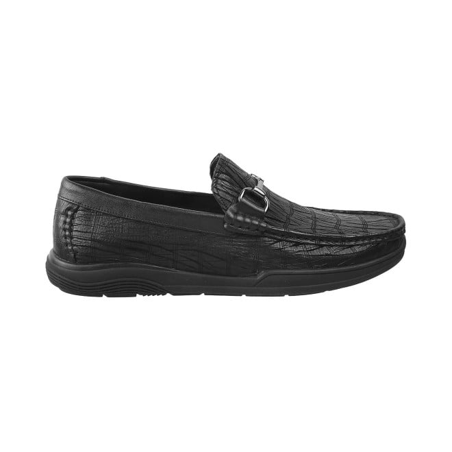 J.Fontini Men Black Casual Loafers (SKU: 14-1370L-11-46)
