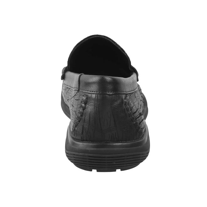 J.Fontini Men Black Casual Loafers (SKU: 14-1370L-11-46)