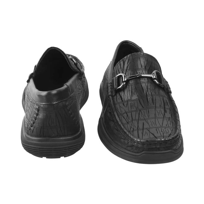 J.Fontini Men Black Casual Loafers (SKU: 14-1370L-11-46)
