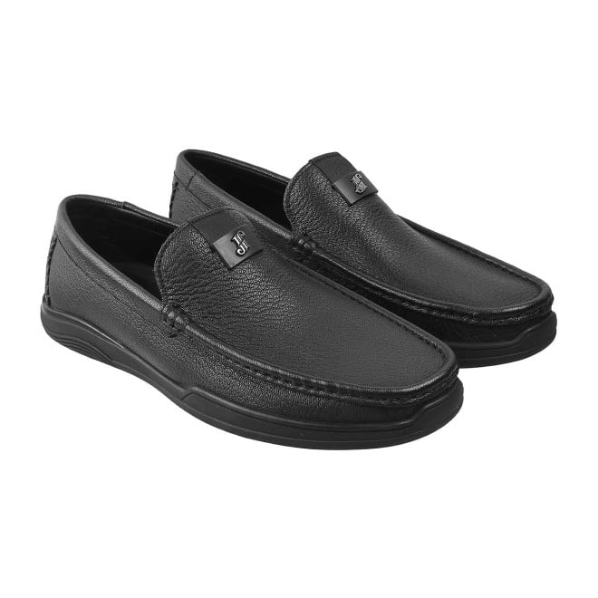 J.Fontini Men Black Casual Loafers