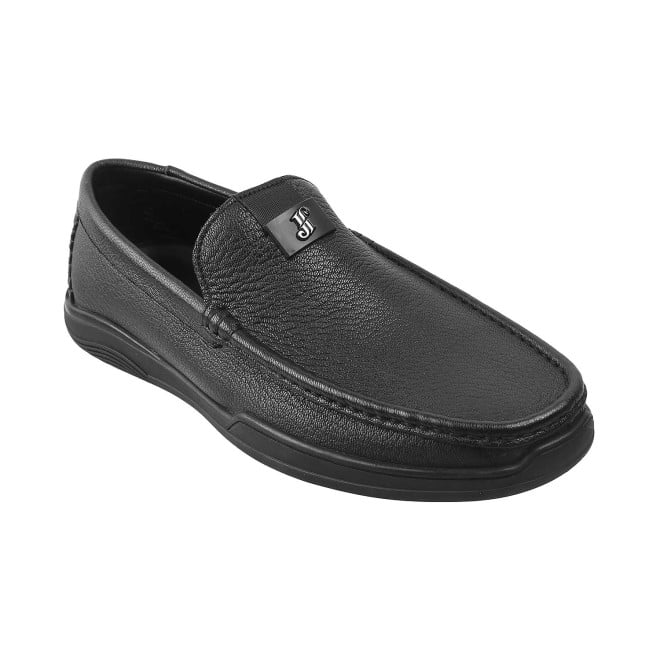 J.Fontini Men Black Casual Loafers (SKU: 14-1371L-11-46)