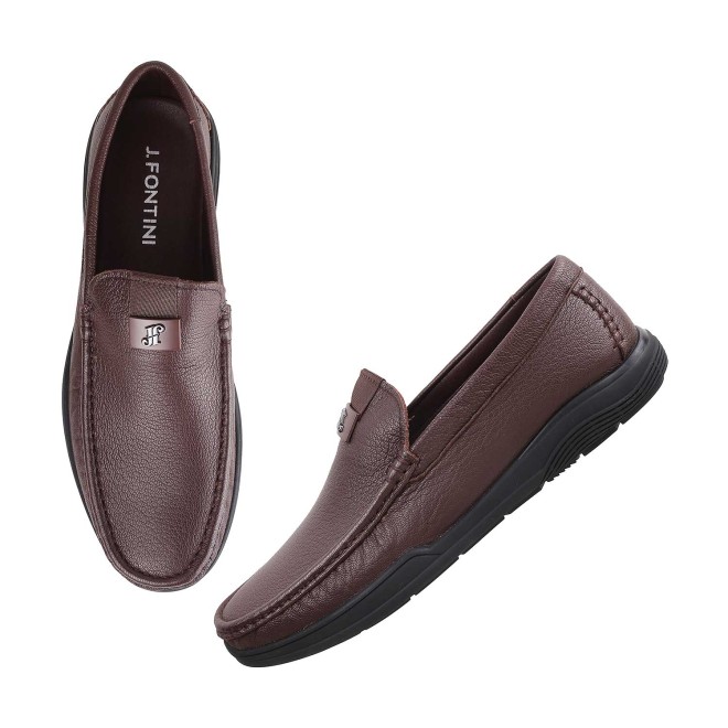 J.Fontini Men Brown Casual Loafers (SKU: 14-1371L-12-46)