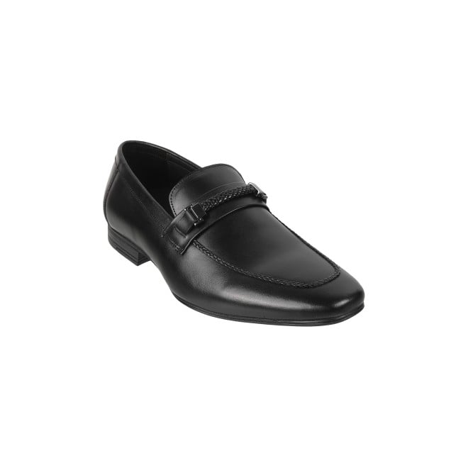 J.Fontini Men Black Formal Moccasin