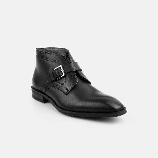 J.Fontini Men Black Formal Boots
