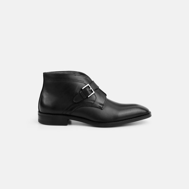 J.Fontini Men Black Formal Boots (SKU: 14-1449-11-40)