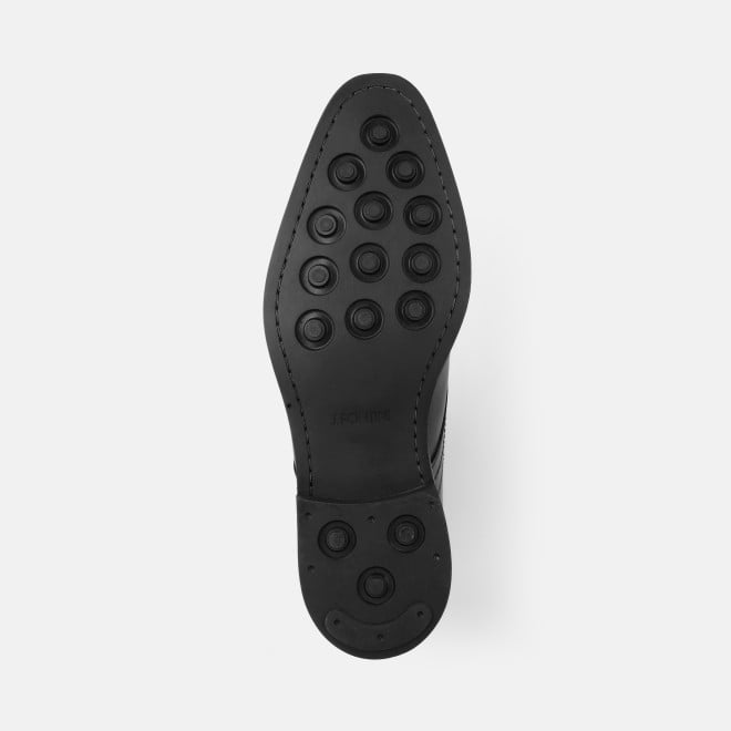 J.Fontini Men Black Formal Boots (SKU: 14-1449-11-40)