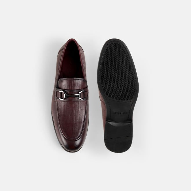 J.Fontini Men Wine Formal Moccasin (SKU: 14-1453-58-39)