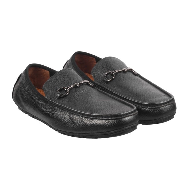 J.Fontini Men Black Casual Loafers