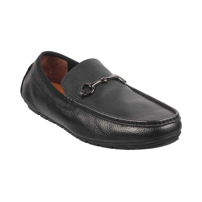 J.Fontini Black Casual Loafers for Men