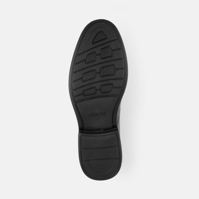 J.Fontini Men Black Formal Moccasin (SKU: 14-1522-11-40)