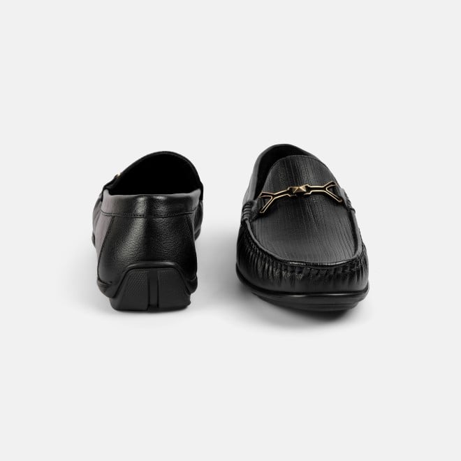J.Fontini Men Black Formal Moccasin (SKU: 14-1525-11-40)