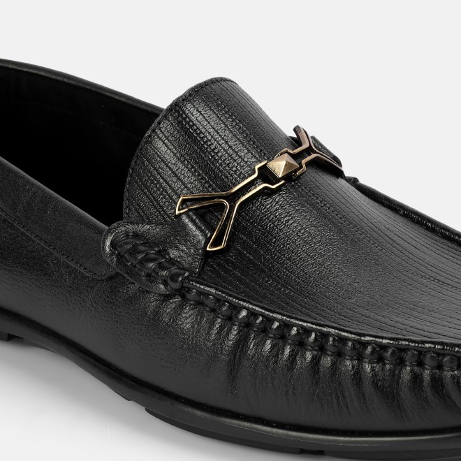 J.Fontini Men Black Formal Moccasin (SKU: 14-1525-11-40)