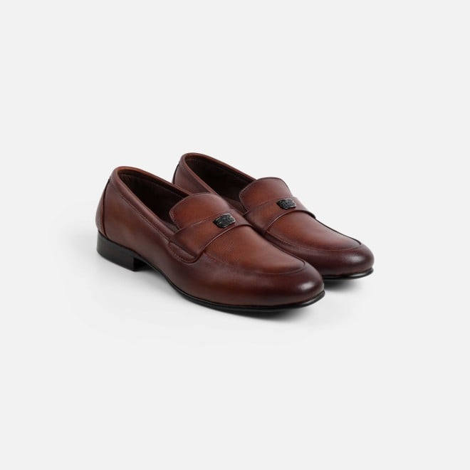 J.Fontini Men Tan Formal Moccasin (SKU: 14-1526-23-40)