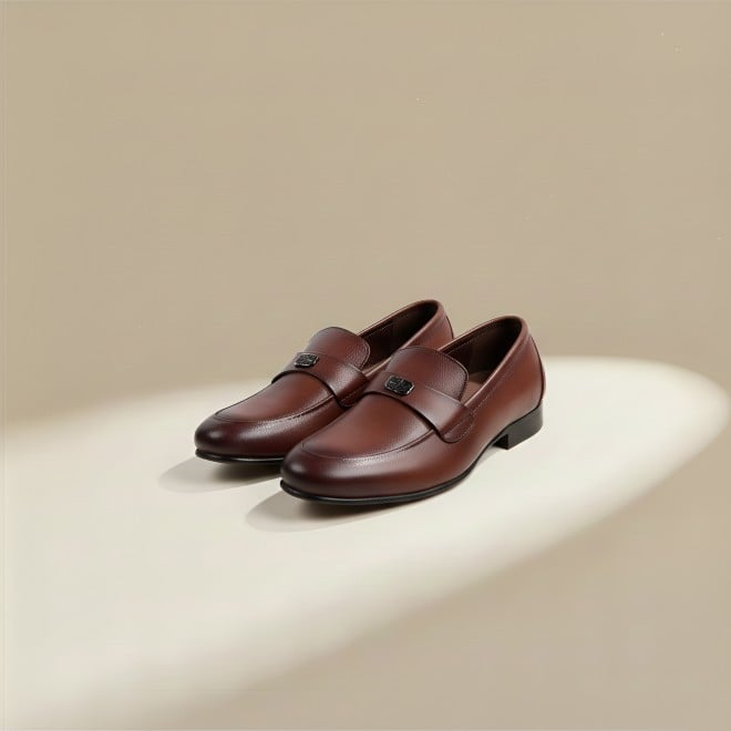 J.Fontini Men Tan Formal Moccasin