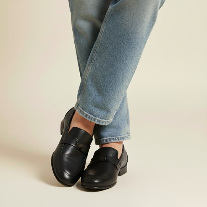 J.Fontini Men Black Formal Moccasin (SKU: 14-1526-11-40)