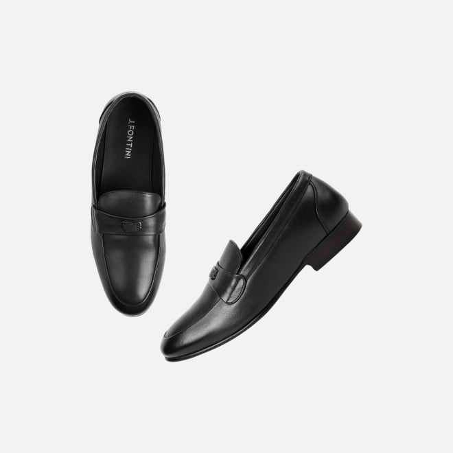 J.Fontini Men Black Formal Moccasin (SKU: 14-1526-11-40)